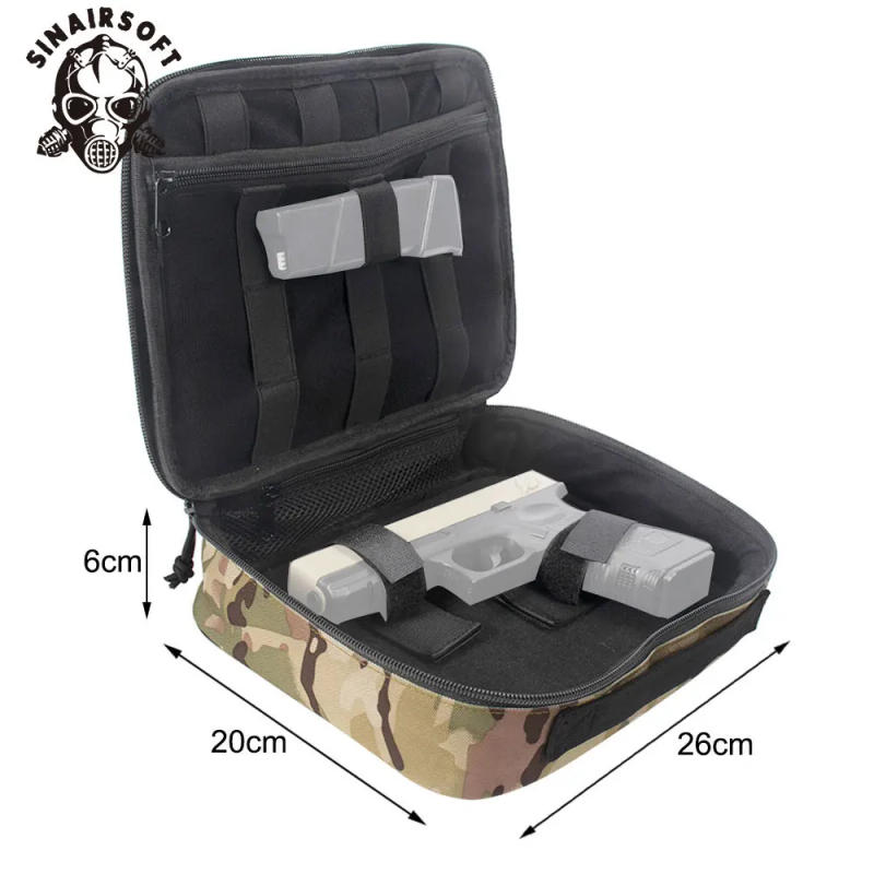 Description Picture 4 of itemTactical Pistol Carry Bag Gun Case Pack Holster Portable Handgun Carrier Bag Soft Protection Civilian Hunting Accessories