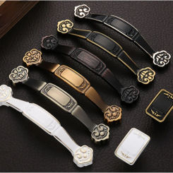 Chinese Style Handle Vintage Antique Handle Bronze Cabinet Door Handle Cabinet Hardware Accessories S/96/128mm Handles