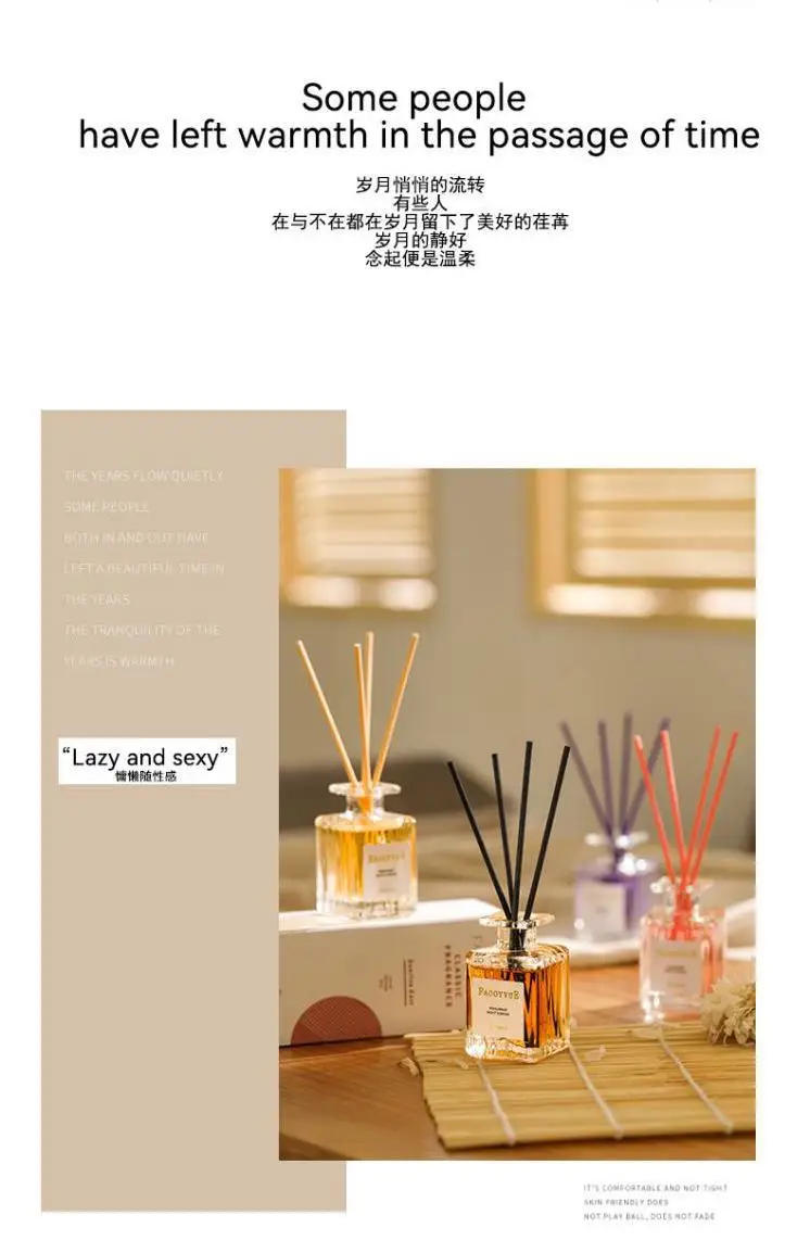 Description Picture 5 of itemRomantic Manor Perfume Flameless lavender Ebony agarwood Aromatherapy Oil Lasting Indoor Freshness Reed Diffuser Fragrance