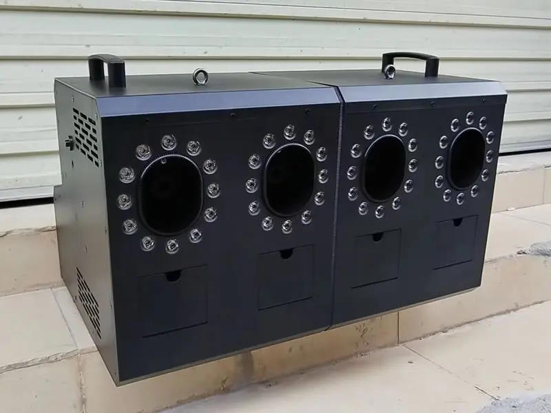 Description Picture 2 of item3000W 4 Way LED Bubble Fog Machine DMX512 Smoke Fog Bubble Lighting Blower RGBW Stage Event Wedding Party Bar DJ Club Lighter