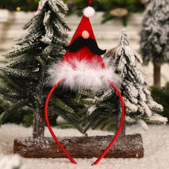 New Years Christmas Hair Hoop Xmas Elk Horn Bell Sequin Headband Merry Christmas Decoration Party Festival Supplies Kid Gifts