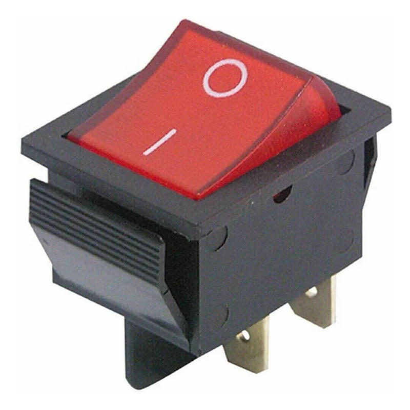 Description Picture 4 of item1pc Rocker Switch With Waterproof Cover Device Switch 2 Poles (4 Pins) 16A 250V Rocker Power Button Switches Electrical Supplies