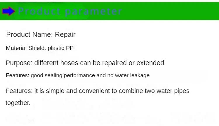 Description Picture 3 of item1pcs Garden Hose Connector Pipe Coupler Stop Water Connector 12mm 19mm  Hose bore Repair Joint Irrigation