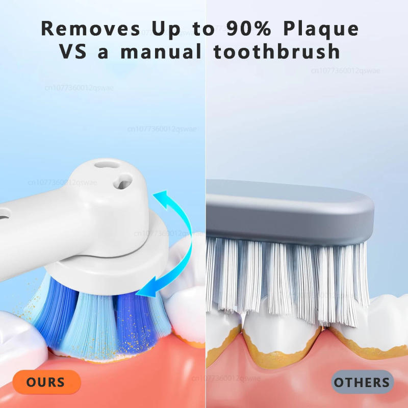 Description Picture 5 of itemRotating Electric Toothbrush for Adults Deep Clean Electric Toothbrush Rechargeable Power Smart Timer with 8 Brush Heads