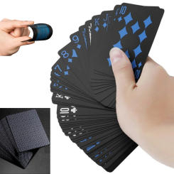 Waterproof PVC Frosted Opaque Playing Cards Plastic Board Game Texas Black Poker Cards Tarot Playing Card Board 2021 Magic Gift