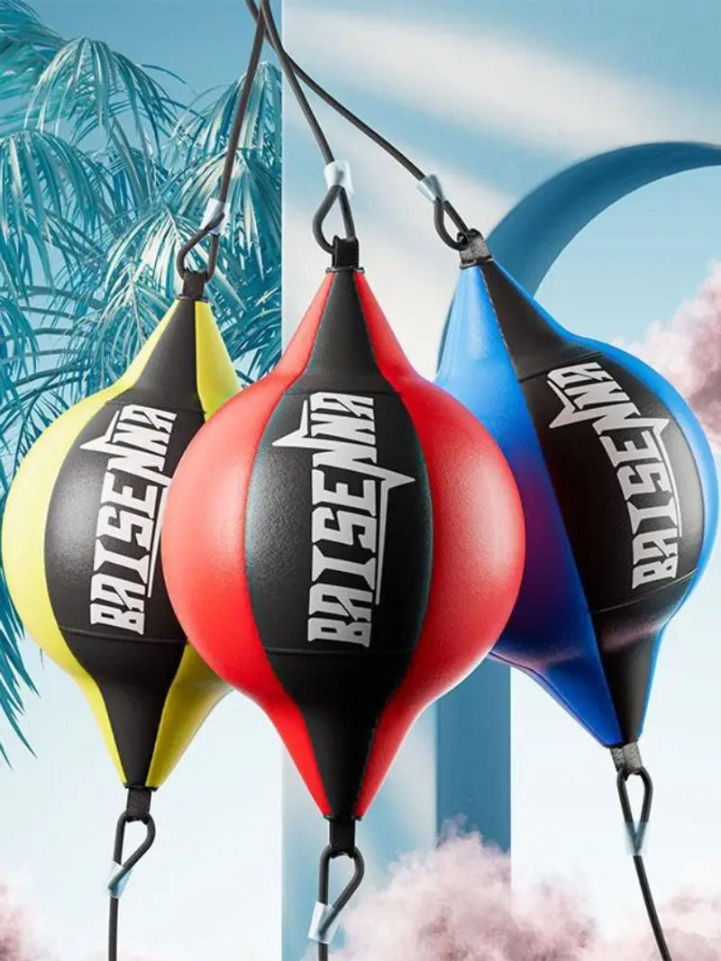 Description Picture 5 of itemBoxing Punching Ball Training Reaction Speed Balls Leather Musculation Training Sandbag Muay Thai Gym Fitness Sports Equipment
