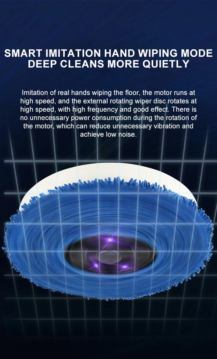 Description Picture 5 of itemMultifunction Mopping Machine Intelligent Sweeping Robot Home Cleaning Sweeping Vacuum Cleaner USB Rechargeable Robot Cleaner