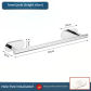 silver towel bar