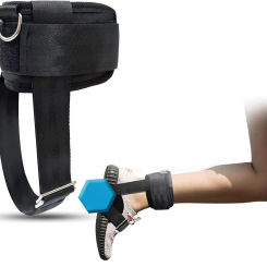 1Pc Dumbbell Ankle Strap Adjustable Ankle Weights for Glute Leg Workouts Cable Machine Attachments Gym Home Exercise Equipment