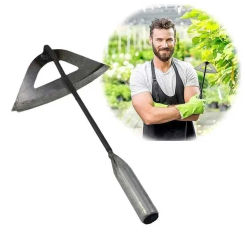 All-steel Hardened Hollow Hoe, Handheld Weeding Rake, Planting Vegetable Farm Garden Agriculture Tool Weeding Accessories