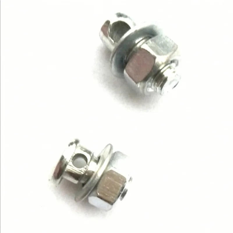 Description Picture 3 of item12PCS Bicycle Brake Beans Line Sliver Beans Durable Iron Clamps Hold Line Fastening Screws Pull Wire Fixing Bicycle Accessories