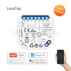 Tuya Smart Life WiFi Blind Curtain Switch Module for Rolling Shutter Google Home Alexa Voice Control App Timer DIY LoraTap