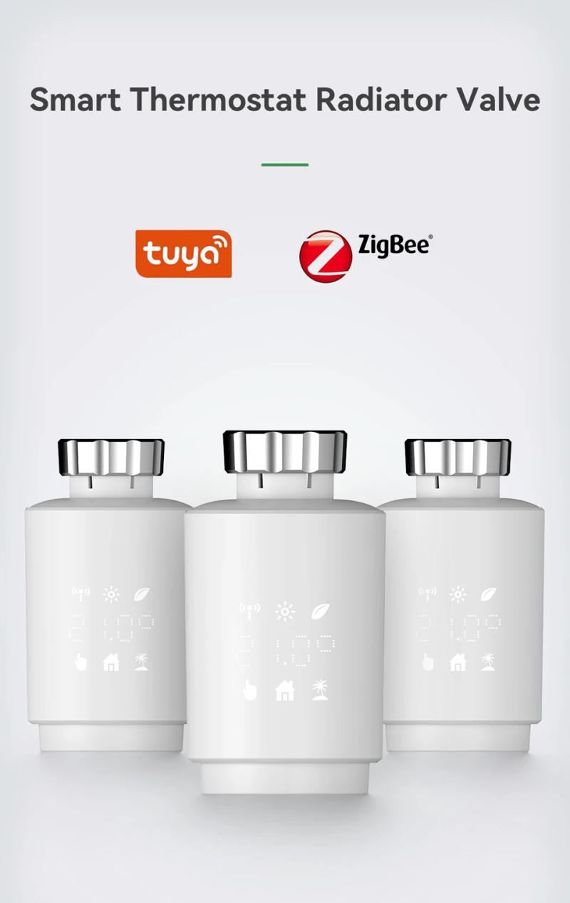 Description Picture 6 of itemTuya Smart Home ZigBee Radiator Actuator Temperature Controller TRV Thermostatic Radiator Valve For Alexa Google Home Assistant