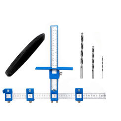 Cabinet Handle Jig Set With Point Wood Drils Bits, Cabinet Jig For Handles And Pulls On Drawers