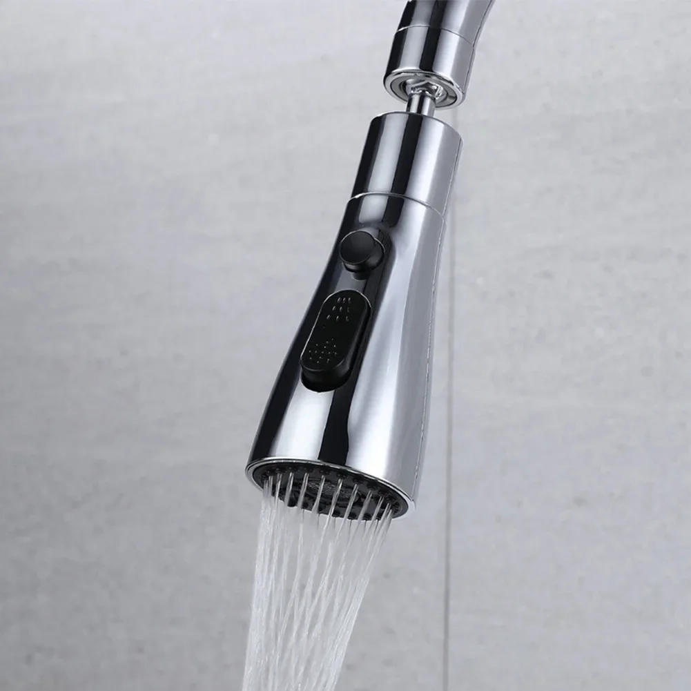 Description Picture 6 of itemKitchen Pull Out Faucet Sprayer Nozzle ABS Durable Water Saving Bathroom Basin Sink Shower Spray Head Multifunction Pull Head