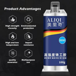 100g Permanent Metal Repair Paste Strong A&B Caster Weld Sealant Defect Agent Repair Resistant New Glue Heat Industrial Col W6O3