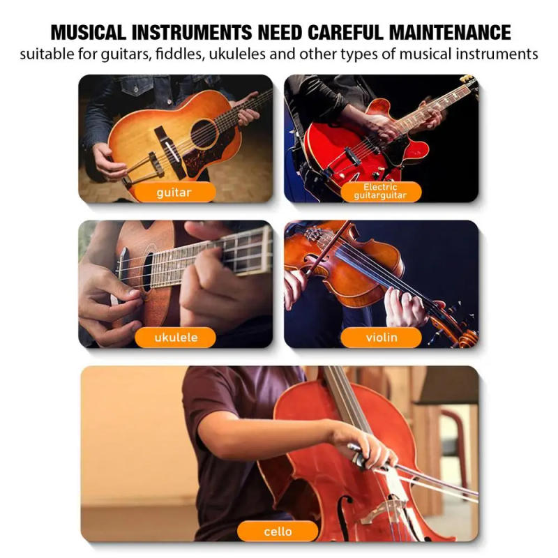 Description Picture 6 of itemGuitar Polish Multipurpose Maintenance Beeswax Cleaning Musical Instrument Care 100ml Fingerboard Oil Guitar Care Beeswax String