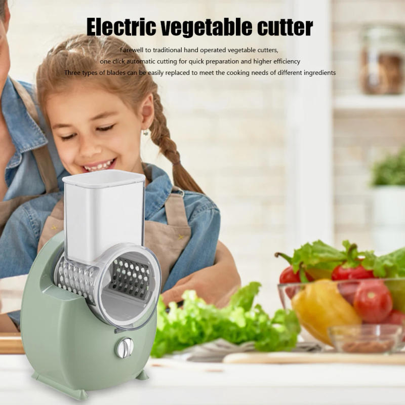Description Picture 5 of item3-in-1 Electric Vegetable Cutter Household Gadgets Multifunctional Potato Shredder Carrot Cheese Rechargeable Home Cooking Tool