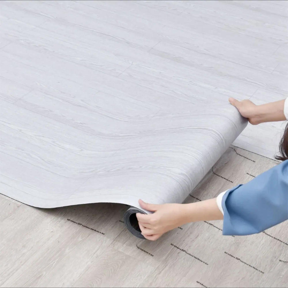 Description Picture 2 of item3D Retro Wood Grain Wallpaper, Peel And Stick Flooring Waterproof Floor Tiles, Removable Sticker, 1Roll 118'' X 15.7''