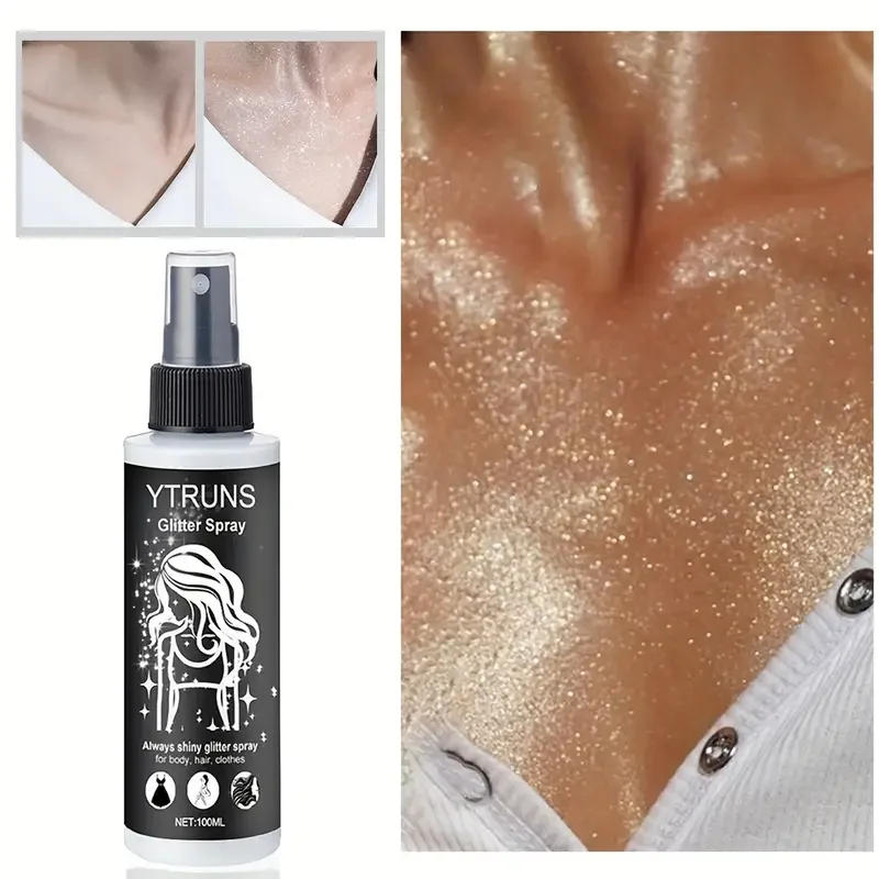 Description Picture 3 of itemQuick Drying Glitter Spray-High Shine Glitter Spray for Lips,Eyes,Face Makeup-Halloween Party Nightclub Costume Glitter Spray