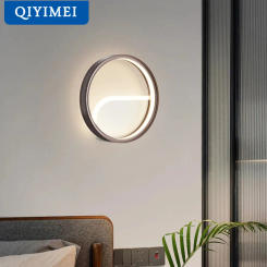 2024 New Coffee Finnish LED Wall Lamps For Living Room Bedside Indoor Lighting Bedroom Stair Lights Minimalist Fixture Luminaria