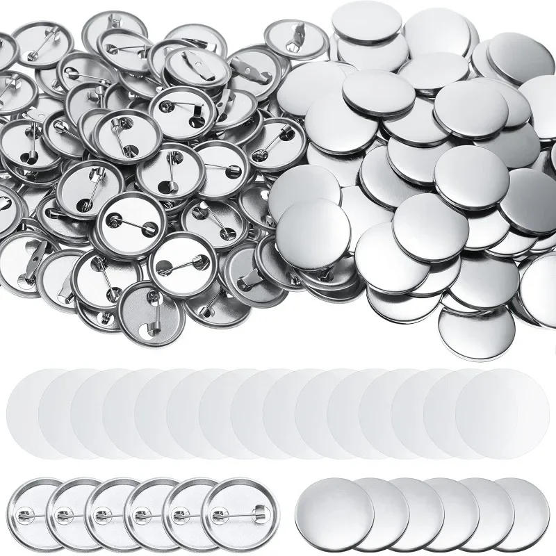 Description Picture 2 of itemMetal Badge Pin Button Making Supplies 100Sets 25mm/32mm/37mm/44mm/50mm/56mm/58mm/75mm Round Badges for Button Maker Machine