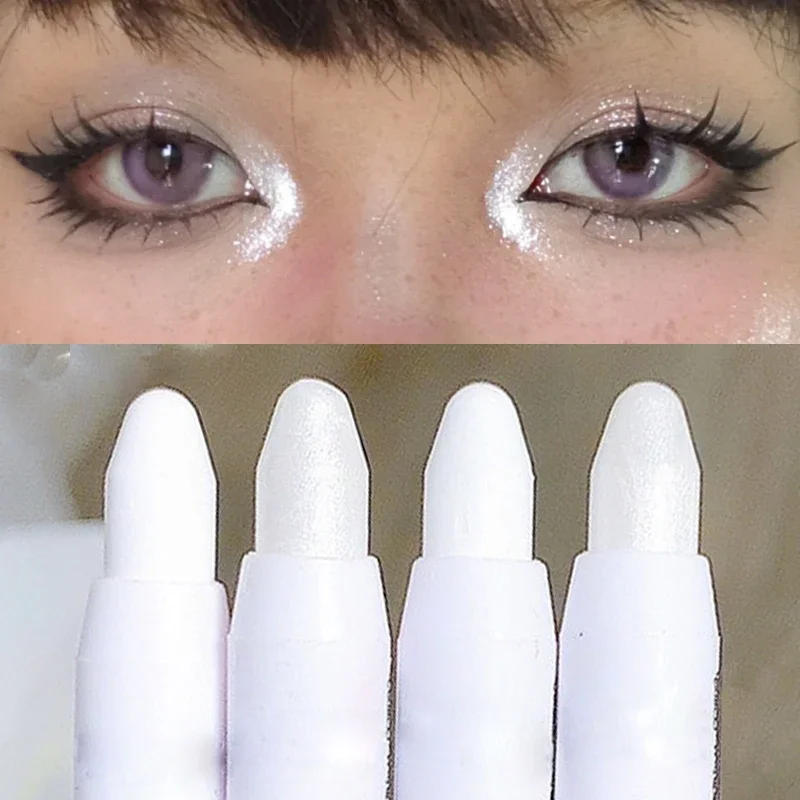 Description Picture 6 of itemShimmering Highlight Stick Undereye Brightener Pencil Glitter White Eyeshadow Pencil for Bright Eyes Smudge-Proof Eye Makeup