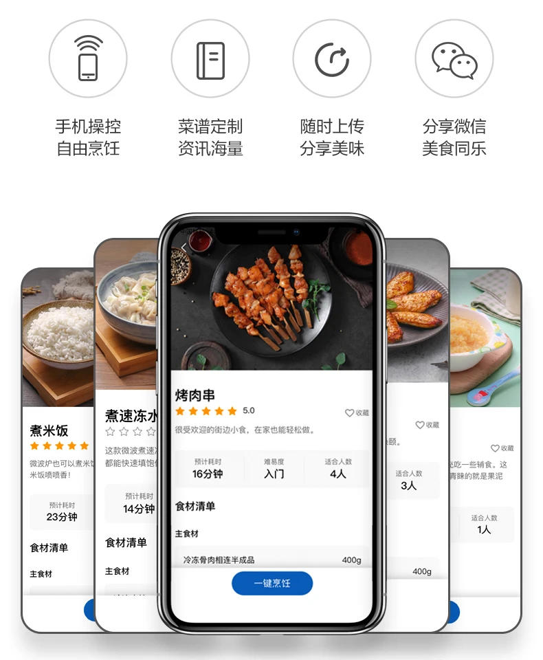 Description Picture 5 of item220V Microwave Oven Kitchen And Home Appliances Inverter Microwave Oven Intelligent Humidity Sensor Electric Rice Cooker 23L