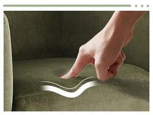 Description Picture 6 of itemUpholstered Velvet Barrel Accent Chair with Storage Ottoman, Morden Living Room Side Chair,Single Sofa Armchair with Lounge Seat