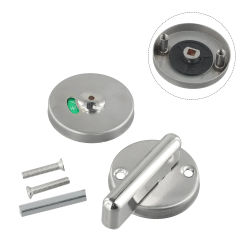 WC Toilet Indicator Door Lock Door Hardware Round Flat Stack For Bulkhead Door For Partition Door High Quality