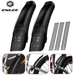 1/2PCS ENLEE Bike Hard Shell Fender Bicycle Front Rear Tire Wheel Mudguard MTB Bicycle Mud Guard Fender Cycling Part Accessories