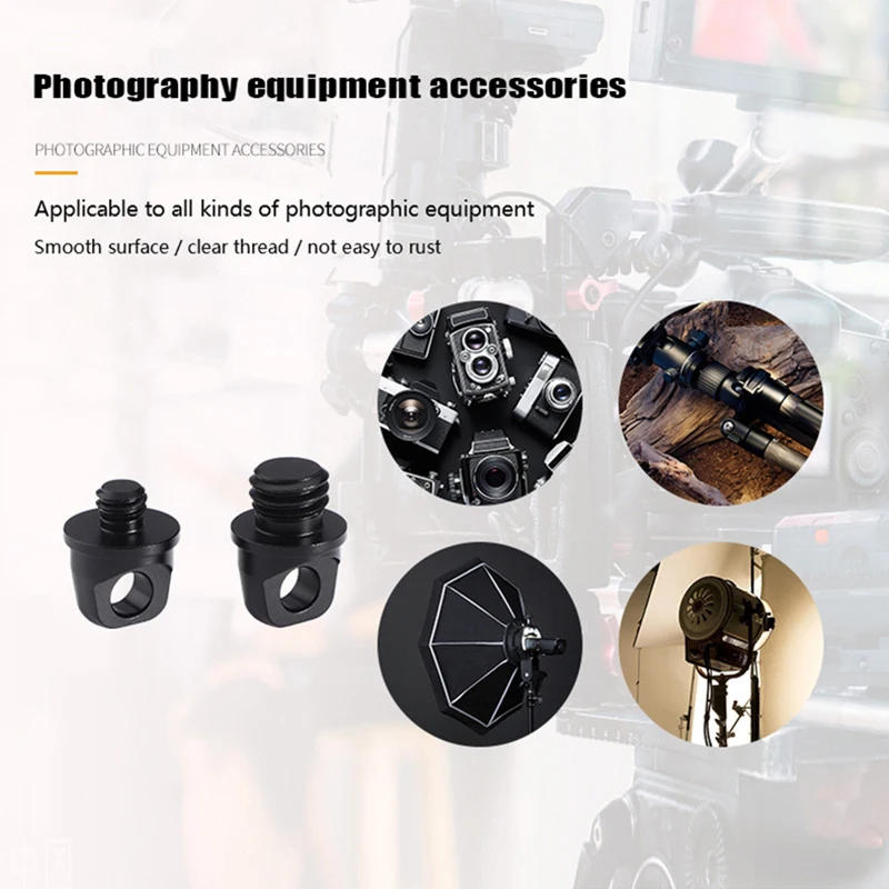Description Picture 3 of item1/4" 3/8" Lanyard Screw D Ring Handle Shoulder Strap Mount Adapter Digital Camera Photo Studio Accessories For SLR Camera Tripod