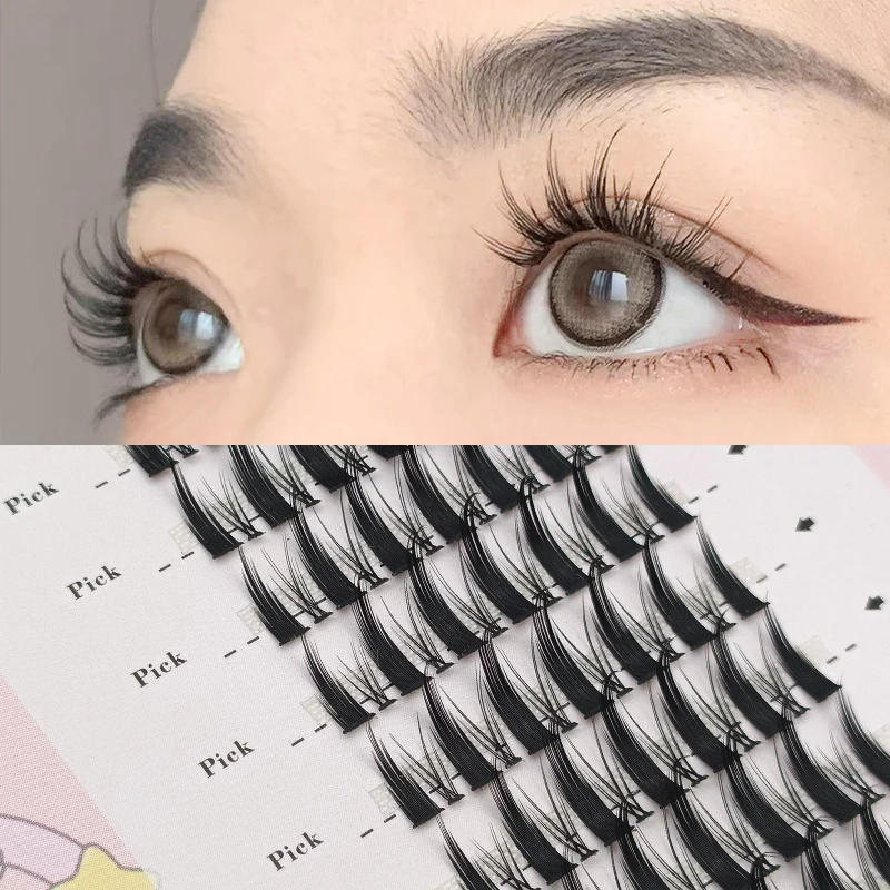 Description Picture 3 of itemManga Lashes Thick Little Devil False Eyelashes Bundles Single Cluster Segmented Natural Simulation Cos Eyelashes Eye Extensions