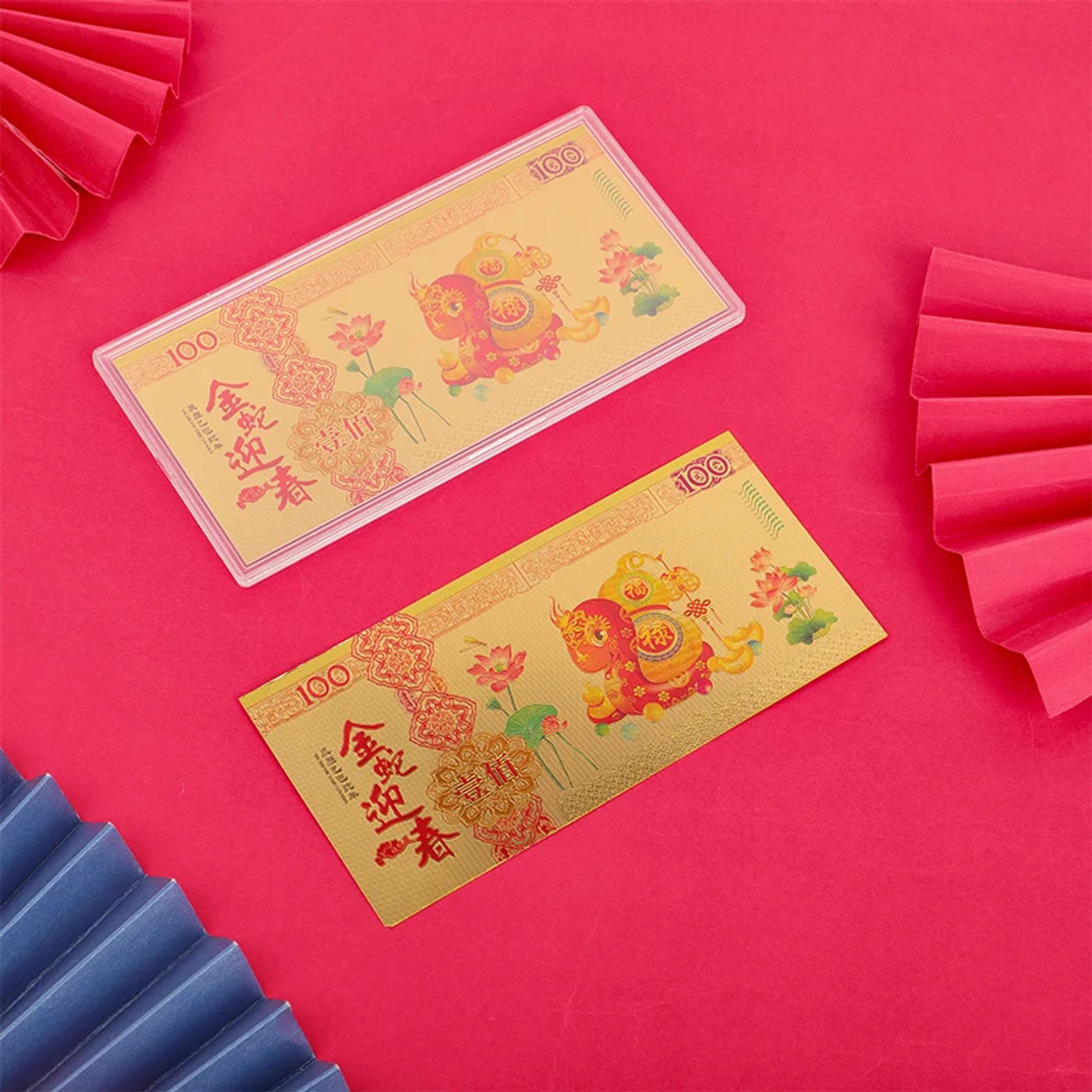 Description Picture 6 of item2025 Snake Year Gold Foil Commemorative Banknote For Collection Home Decor Gold Foil Commemorative Notes Red Envelope Gift