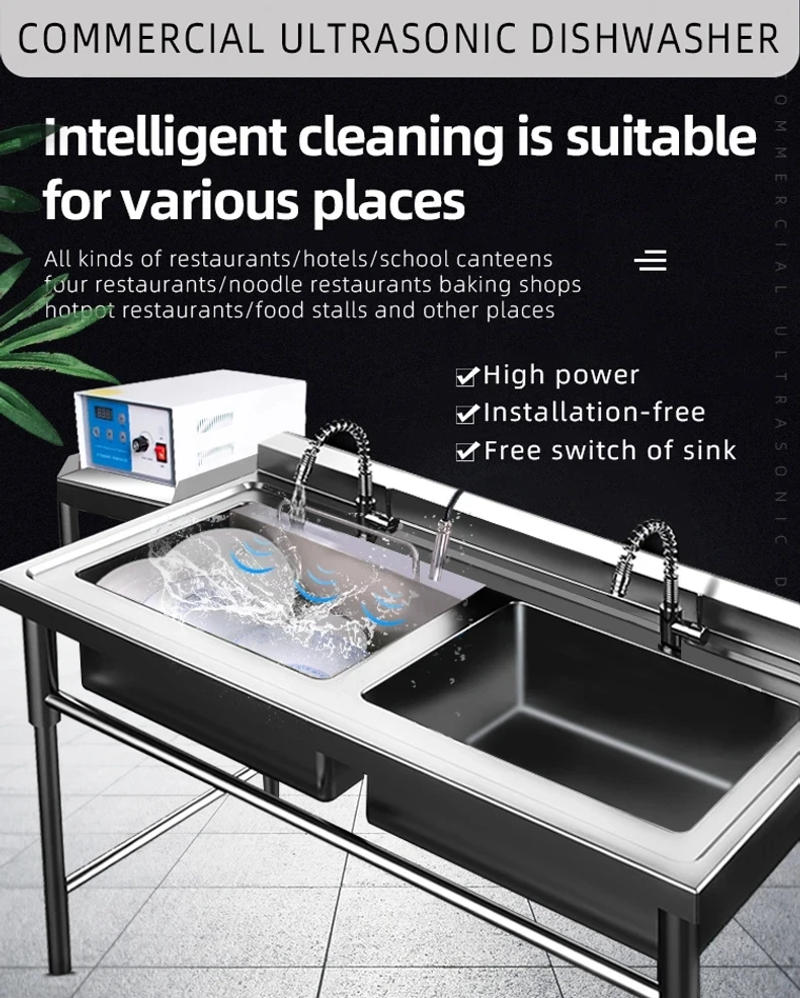 Description Picture 3 of itemUltrasonic Dishwasher Automatic Household Portable Sink Dishwasher Small Free-standing Installation-free Kitchen 110V/220V