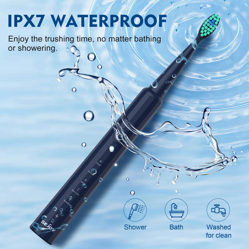 Description Picture 6 of itemElectric Toothbrush Rechargeable With 8PCS Replacement Head Smart Timing Tooth Brush 5 Modes Teeth Clean Whitening Sonic Toothb