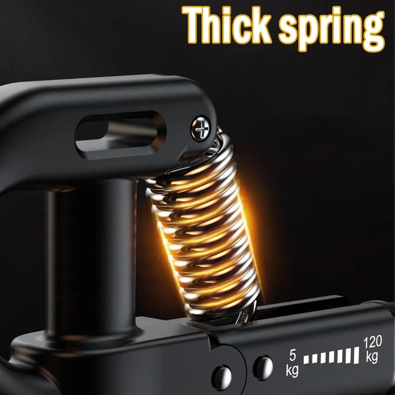 Description Picture 3 of item5-120Kg Handgrip Gym Fitness Hand Grip Men Adjustable Finger Heavy Exerciser Strength for Muscle Recovery Hand Gripper Trainer