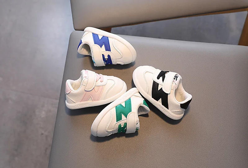 Description Picture 3 of itemChildren's Walking Shoes Spring and Fall Four Seasons Models of Men and Women Baby Non-slip Breathable Casual White Shoes