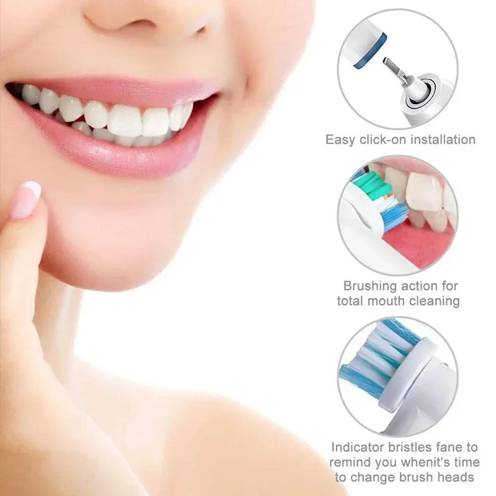 Description Picture 6 of item12PCS Black Replacement Brush Heads For Oral B Electric Toothbrush Advance Power Vitality Precision Clean Pro Health Triumph 3D