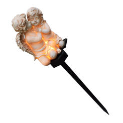 Crafts Yard Landscape Lamp Waterproof Garden Solar Angel Sculpture Resin LED Solar Fairy Light Wings Angel Home Yard Decor