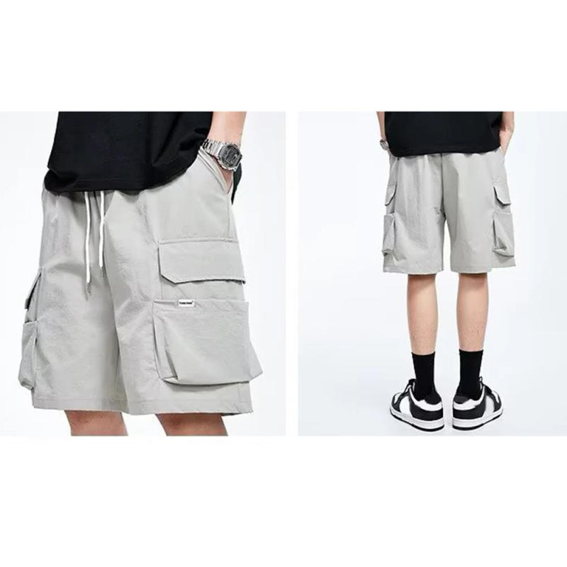 Description Picture 5 of itemFashion Daily Holiday Men Shorts Cargo Shorts Big Size Shorts Breathable Cargo Short Comfort Drawstring Hip Hop