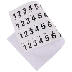 Piano Keyboard Sticker Stickers Number Decals Adhesive Music Instrument Supplies Note Button
