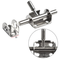 1pcs Latch Wooden Door Latch Stainless Steel Lock Hasp Sliding Bolt Safety Hardware Appliance Wood Furniture  Home Improvement