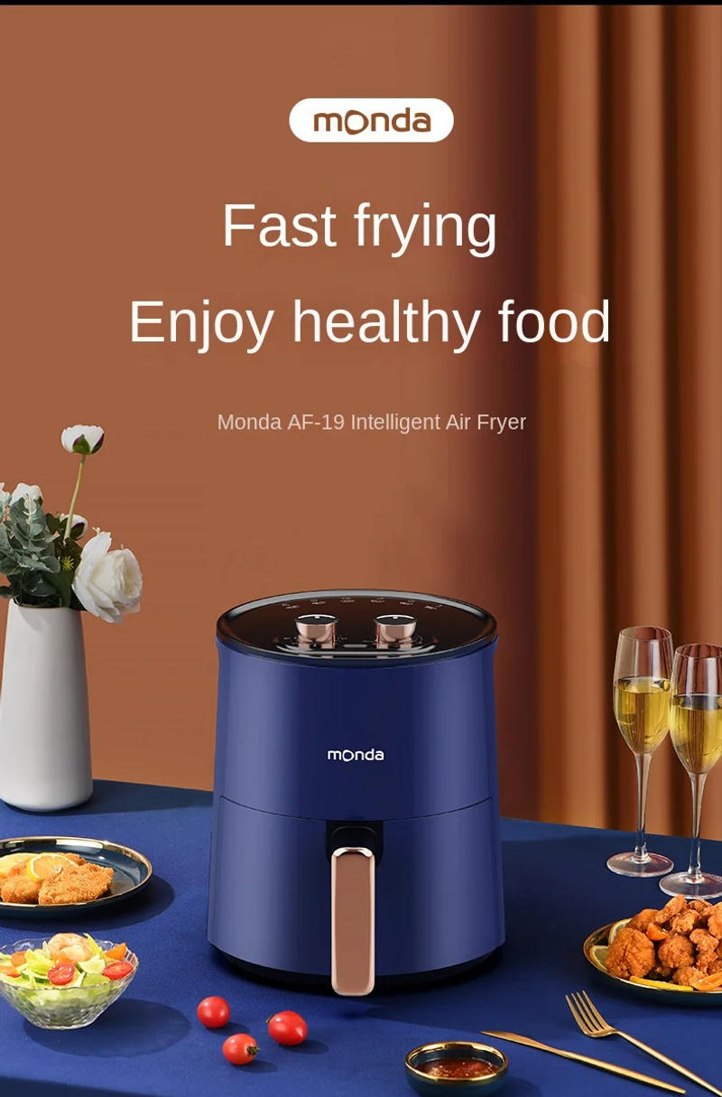 Description Picture 2 of itemOriginal Monda 4.5L Air Fryer Without Oil Home Cooking New Multifunctional Intelligent Electric Oven Fryer Gift air fryer