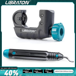 Libraton Mini Tubing Cutter 4mm to 28mm, Mini Pipe Cutter, Copper Tube Cutter with Deburring Tool for Aluminum Pipe, Metal Pipe