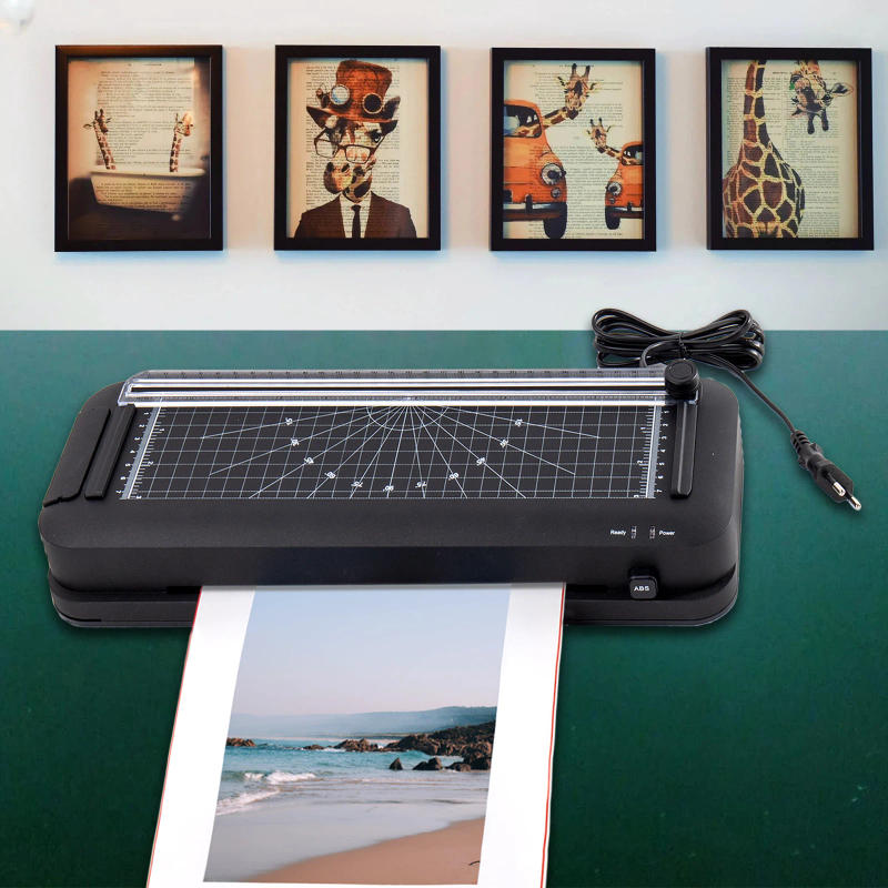 Description Picture 3 of itemA4 Laminator Machine Thermal Laminator Desktop with Laminating Punching Paper Cutting Function Automatic Laminator Paper Trimmer