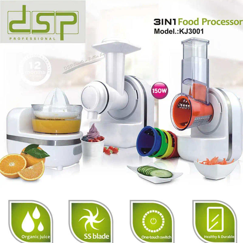Description Picture 5 of item220V 3 In1 Multi-funtion Food Processor Juicer Fruit Vegetable Chopper Grinder Dessert Smoothie Making Protable Kitchen Tools