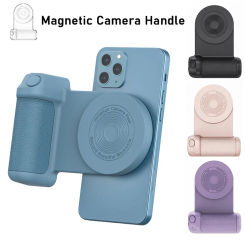 Magnetic Camera Handle Bluetooth Bracket Selfie Stick 360° Rotation Holder for iPhone Android Cell Phone Stand Wireless Charger