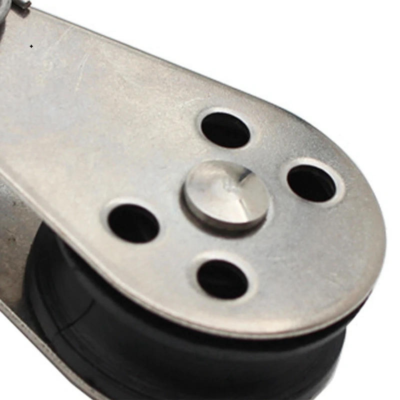 Description Picture 4 of item5 PCS Stainless Steel Pulley Nylon Pulley Sailing Yacht Ship Pulley Nylon Rope Pulley