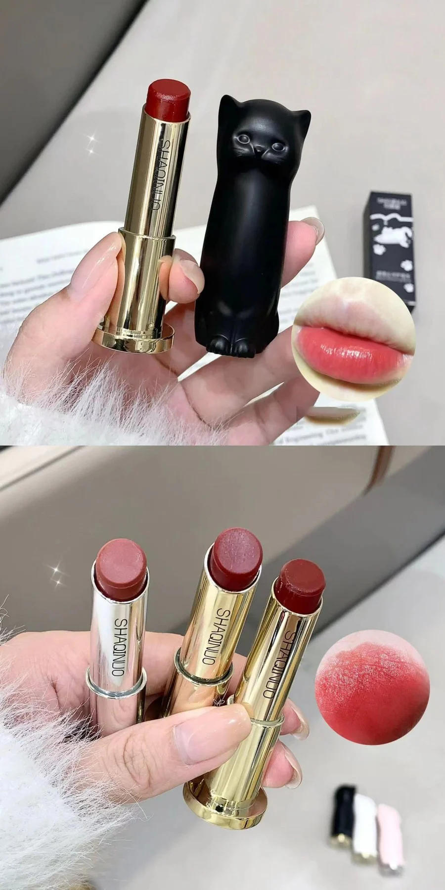 Description Picture 6 of itemPurple Rose Moisturizing Lip Stick Crystal Jelly Colored Lip Balm Anti-chapped Lip Care Smoothens LipLines Base Clear Lipstick